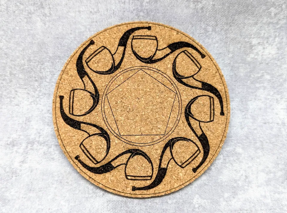 trever-talbert-pipe-circle-sous-verre-rond-dessin-pipe image 1