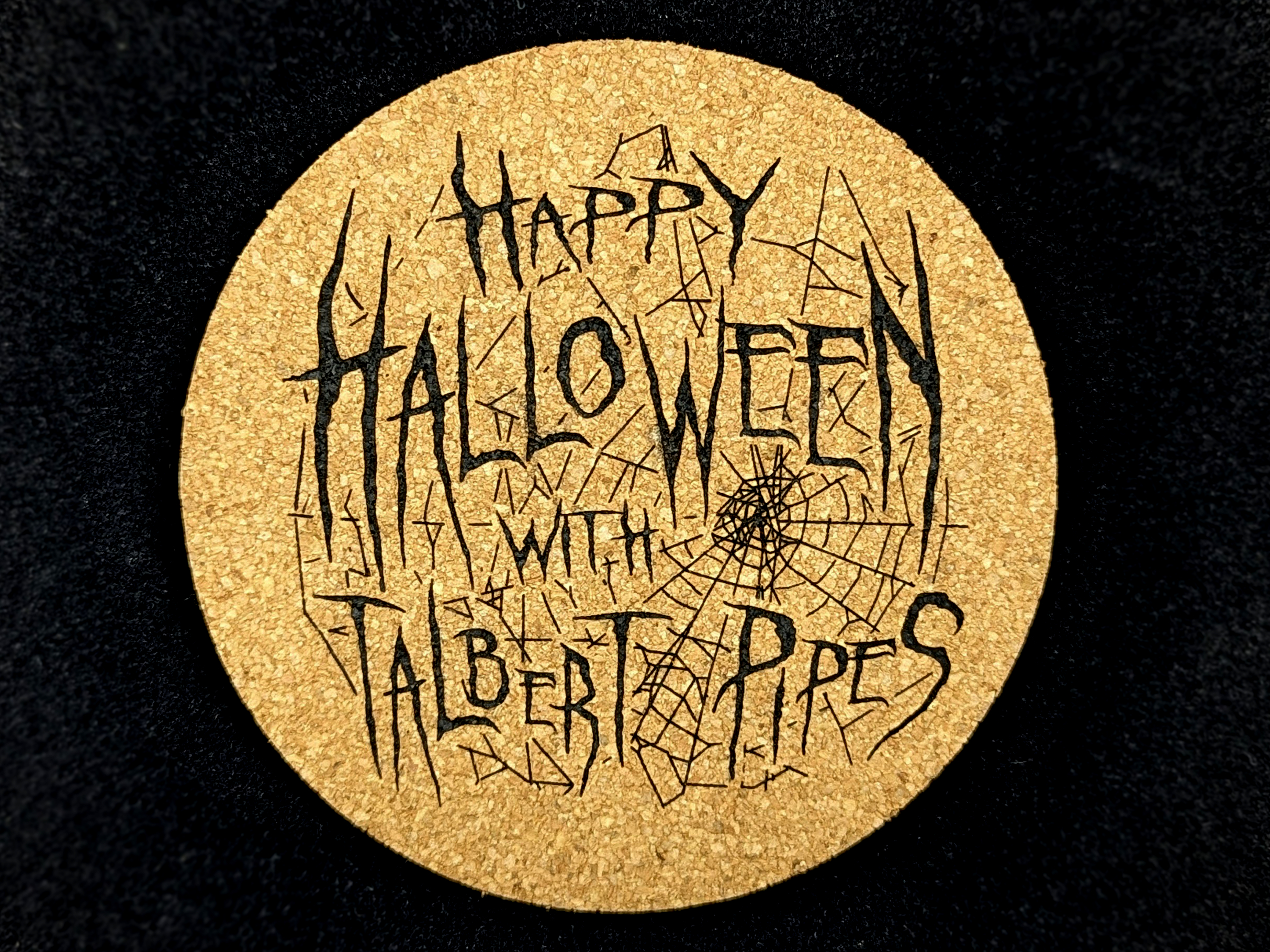 trever-talbert-coasters-sous-verre-halloween-toile-d-araign-e image 1
