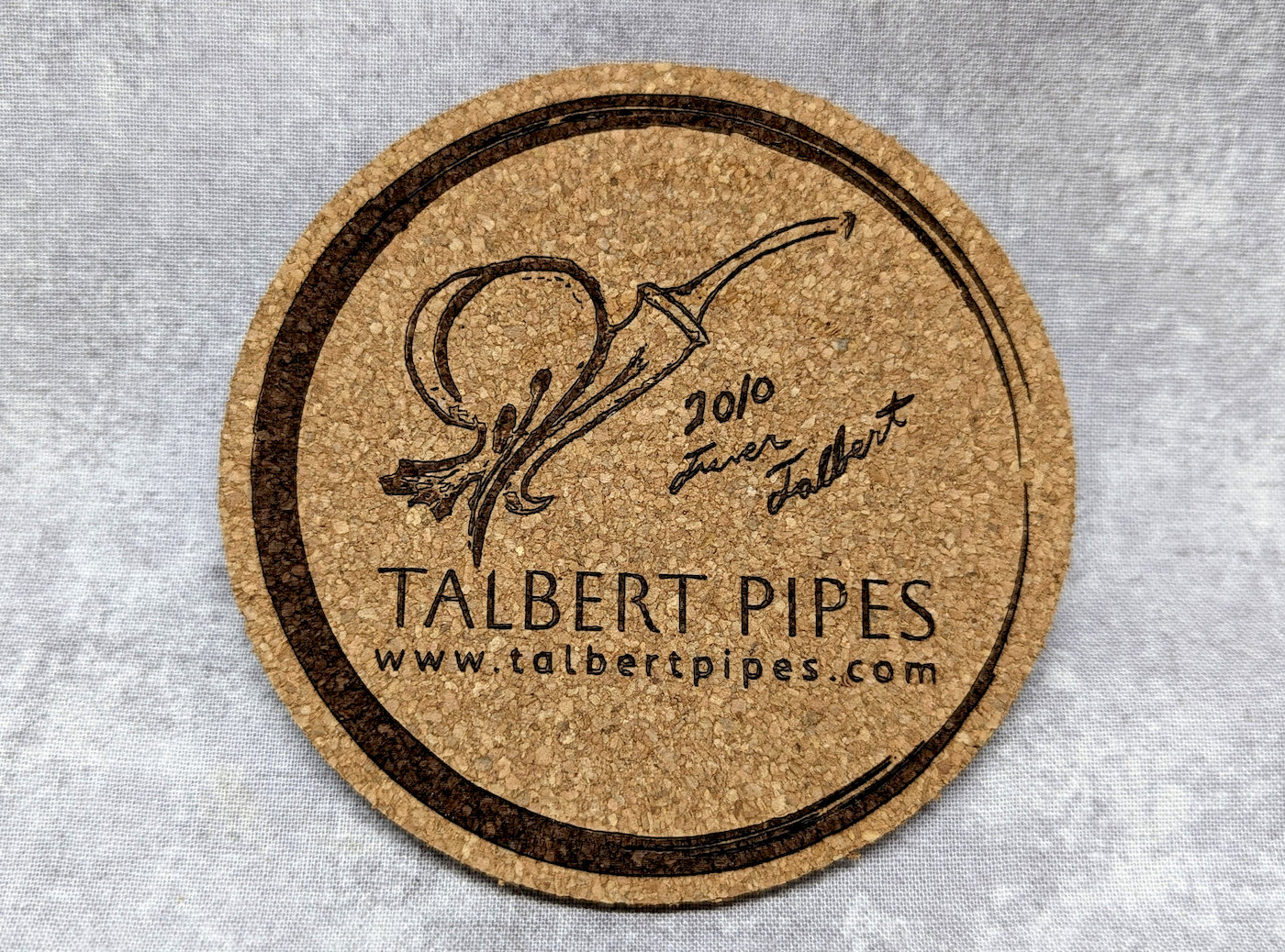 trever-talbert-sketch-coaster-sous-verre-pipe-halloween-sign image 1
