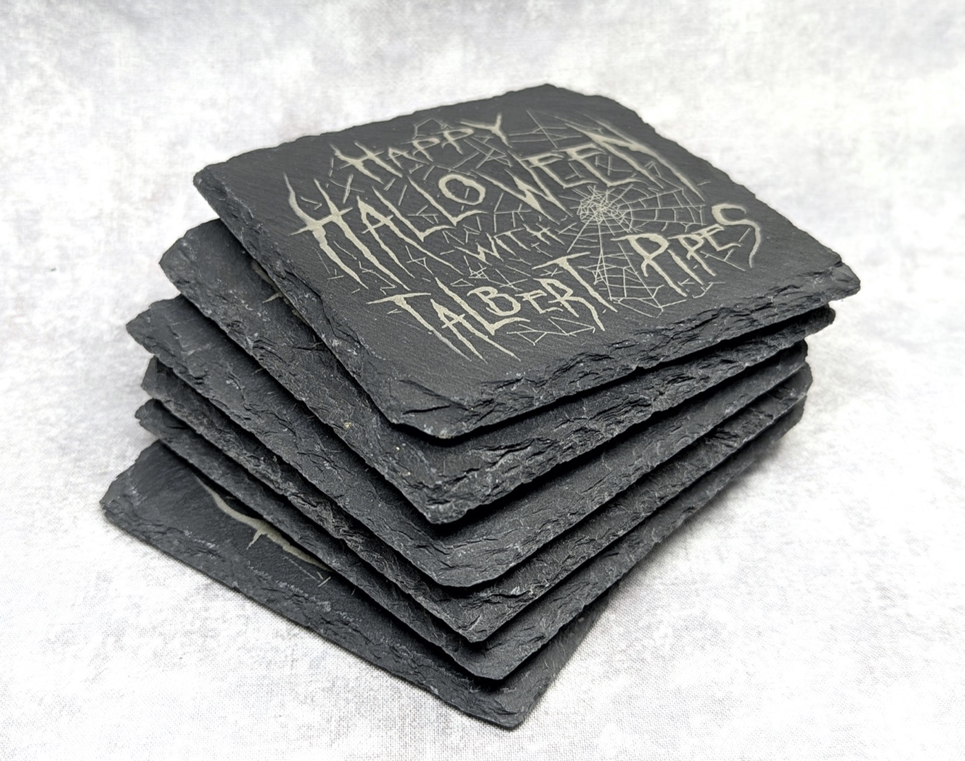 trever-talbert-coasters-dessous-de-verre-ardoise-noire-halloween image 3