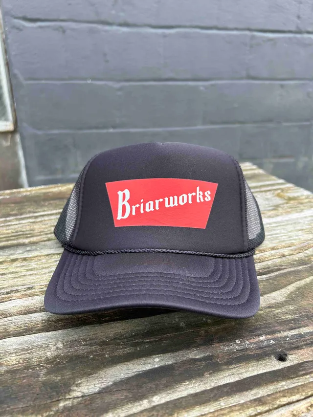 banquetworks-casquette-trucker-mousse-logo-bi-re-noire-marron image 1