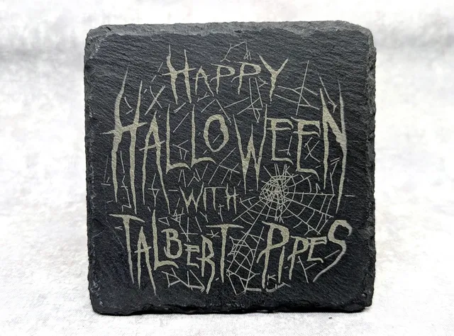 trever-talbert-coasters-dessous-de-verre-ardoise-noire-halloween image 1