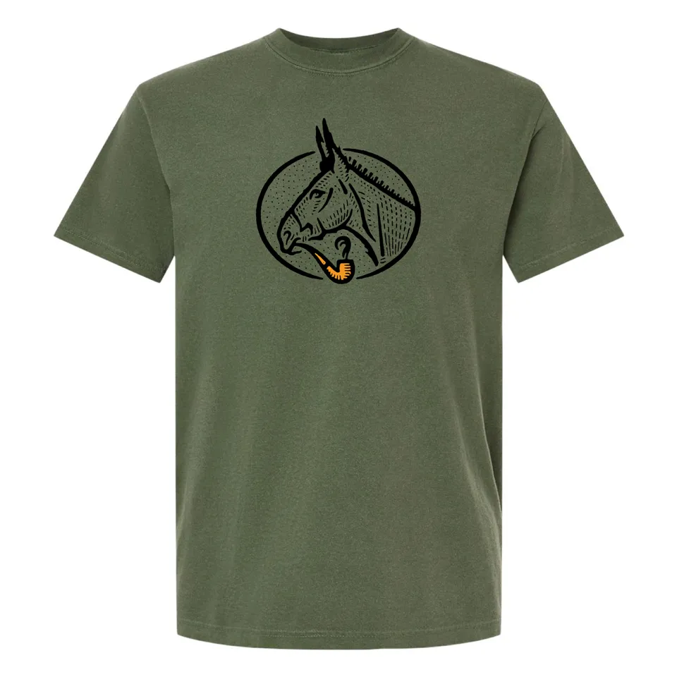 smoking-mule-t-shirt-vert-pipe-show-taille-xl-coton image 1