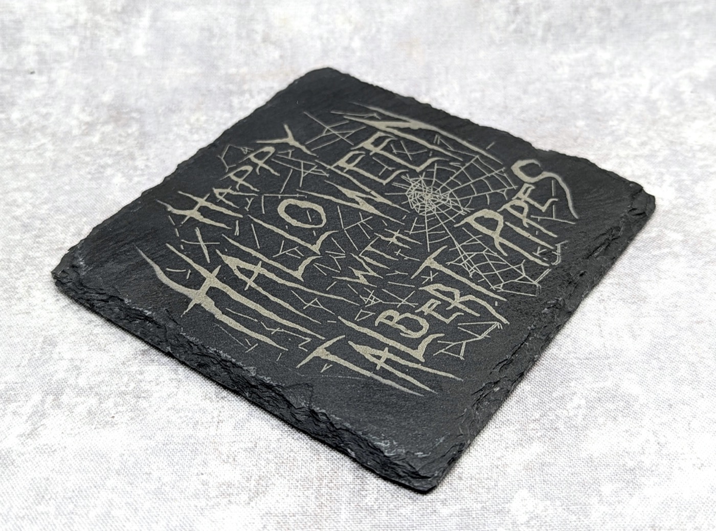 trever-talbert-coasters-dessous-de-verre-ardoise-noire-halloween image 2